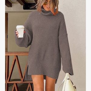 Nutmeg Turtleneck Dress